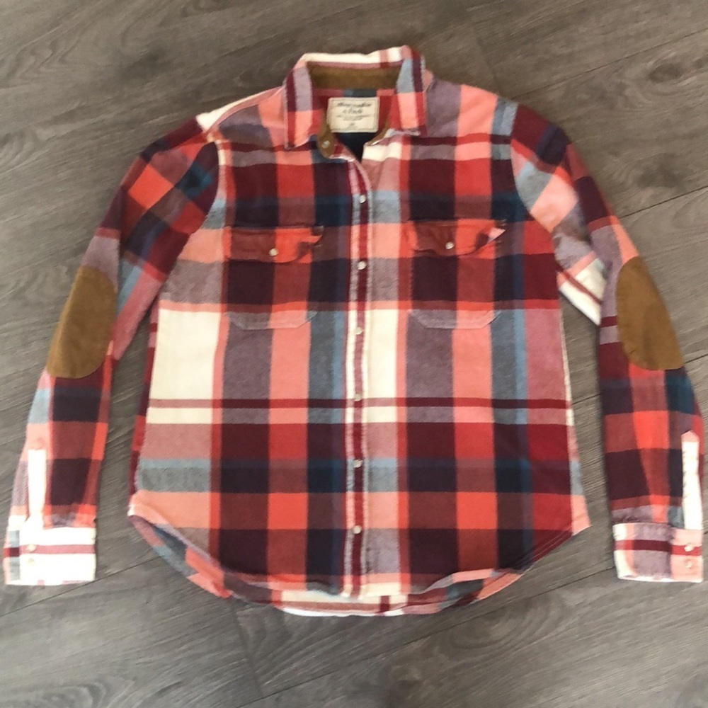 Abercrombie & Fitch 100% cotton Plaid Women's shirt Sz M